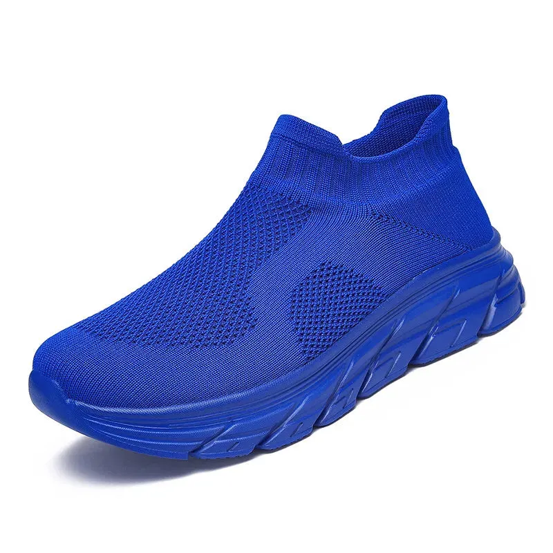 Unisex Sneakers – Breathable Slip-on Lightweight Sports Trainers (Up to Size 46)