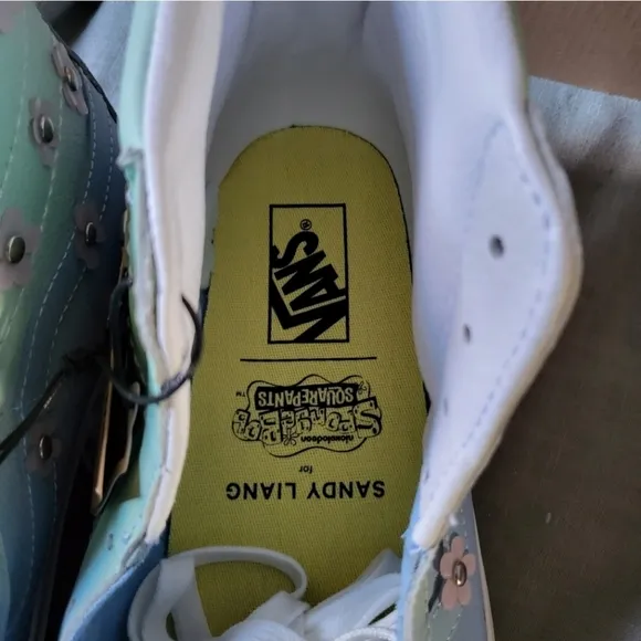 Van Spongebob Sk8 Hi 38 DX Sandy Liang Men 10 Sandy Cheeks VNOA38GF9ZM 112024