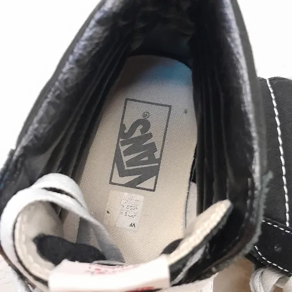 VANS Men Classic Old Skool High Top Black &amp; White Lace Up Skater Shoes