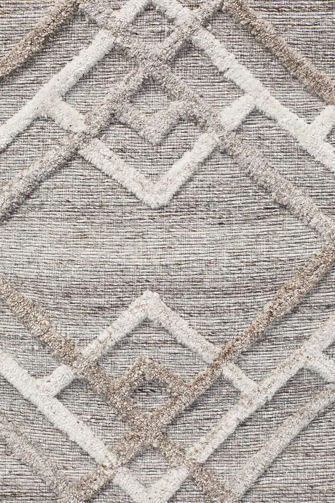 Visions Winter Silver Stream Modern Rug