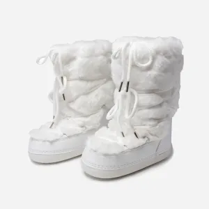 White Snow Boots Long