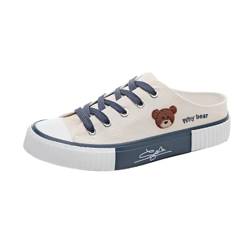 Women Cute Bear Canvas Shoes