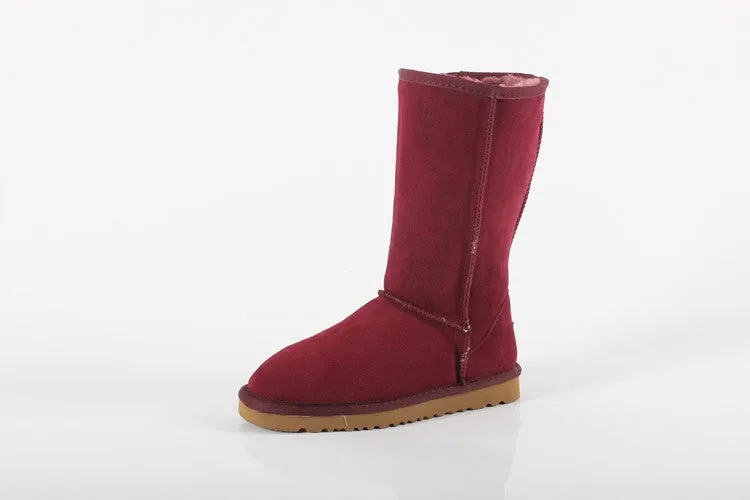 Women Men Fashion High Quality Women Genuine Suede Leather Australia Classic Warm Winter Unisex Snow Boots Size plus size