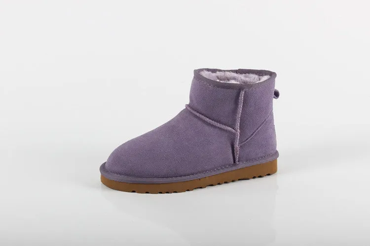 Women Men Fashion High Quality Women Genuine Suede Leather Australia Classic Warm Winter Unisex Snow Boots Size plus size