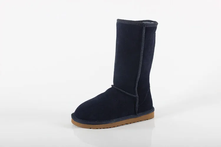 Women Men Fashion High Quality Women Genuine Suede Leather Australia Classic Warm Winter Unisex Snow Boots Size plus size