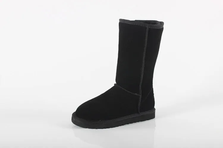 Women Men Fashion High Quality Women Genuine Suede Leather Australia Classic Warm Winter Unisex Snow Boots Size plus size
