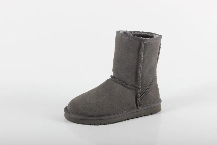 Women Men Fashion High Quality Women Genuine Suede Leather Australia Classic Warm Winter Unisex Snow Boots Size plus size