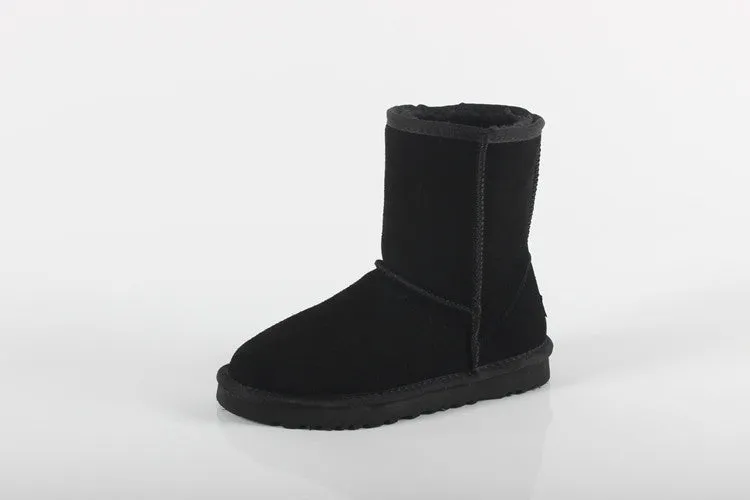 Women Men Fashion High Quality Women Genuine Suede Leather Australia Classic Warm Winter Unisex Snow Boots Size plus size