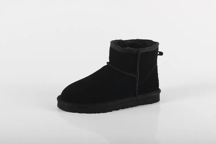 Women Men Fashion High Quality Women Genuine Suede Leather Australia Classic Warm Winter Unisex Snow Boots Size plus size