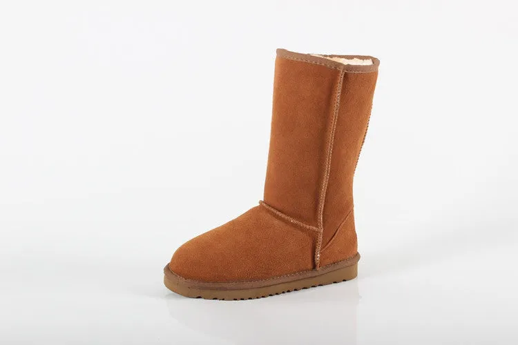 Women Men Fashion High Quality Women Genuine Suede Leather Australia Classic Warm Winter Unisex Snow Boots Size plus size