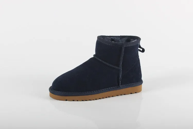 Women Men Fashion High Quality Women Genuine Suede Leather Australia Classic Warm Winter Unisex Snow Boots Size plus size