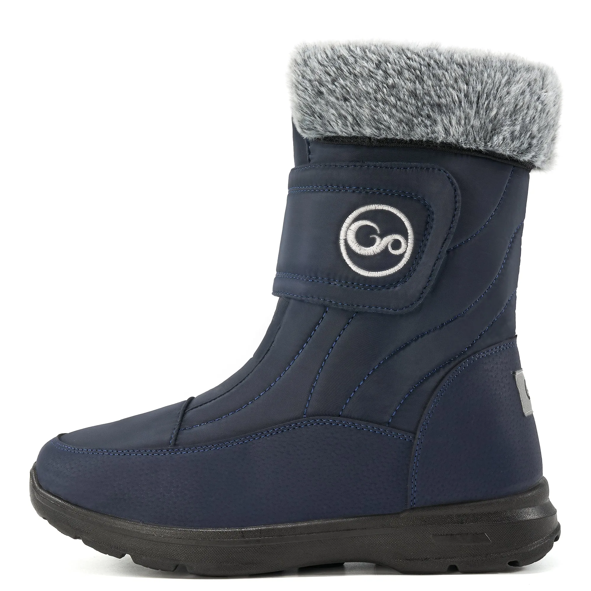 Women Snow Boots Winter Slip On Mid Calf Boots for Women Waterproof Comfortable Outdoor Shoes