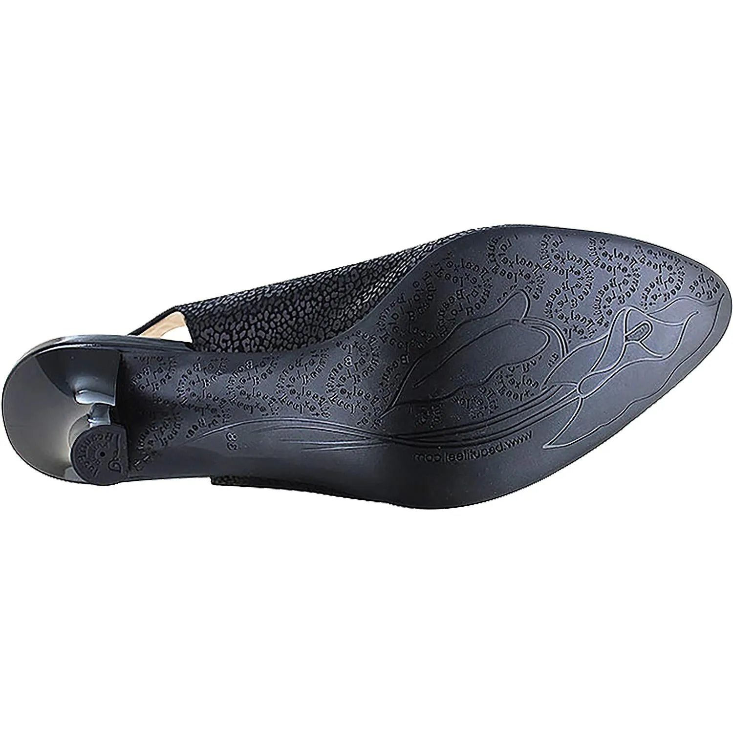 Women's BeautiFeel Valentina Black Leo Matt Print Suede