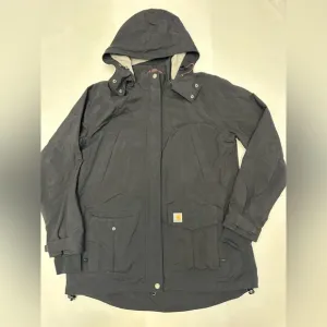 Women’s Carhartt Rain Defender Jacket Size Large Black