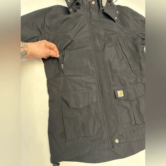 Women’s Carhartt Rain Defender Jacket Size Large Black
