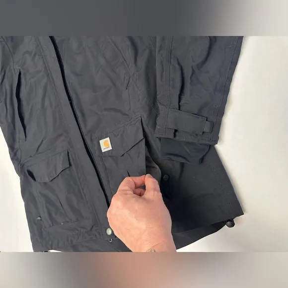 Women’s Carhartt Rain Defender Jacket Size Large Black