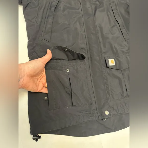 Women’s Carhartt Rain Defender Jacket Size Large Black