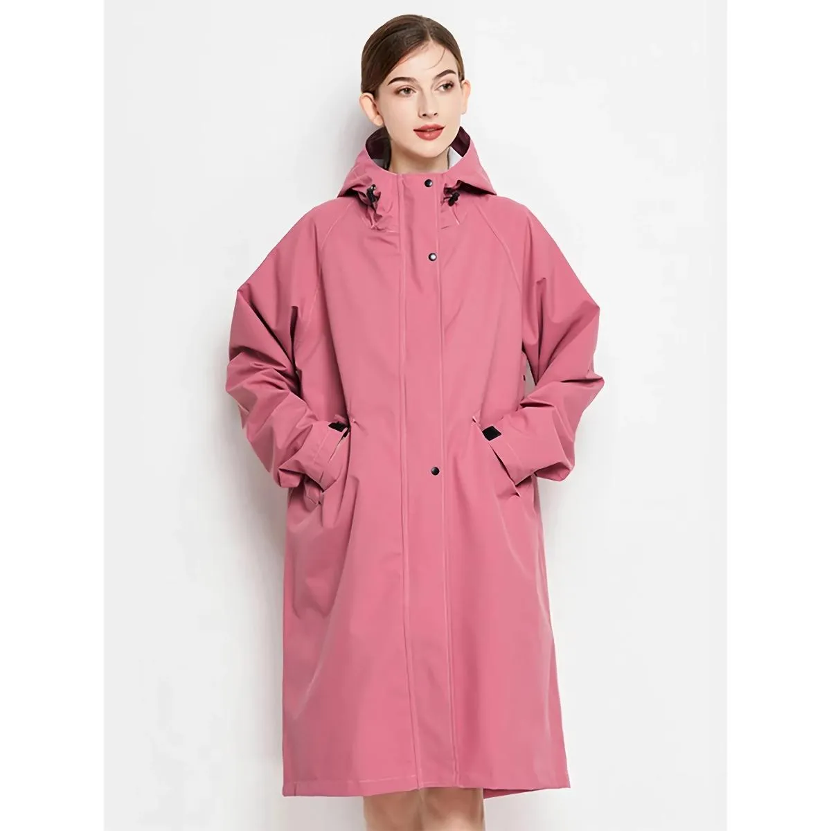 Women's Waterproof Lightweight Outdoor Hooded Rain Jacket