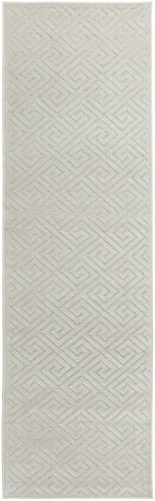 York Alice Natural White Runner Rug